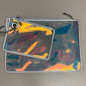 Kate Spade Iridescent Pouches - 2 Pieces